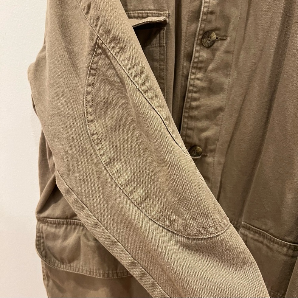 Vintage Dunbrooke Mens Barn Storm Chore Jacket Corduroy Collar XL Brown Coat - Picture 7 of 16